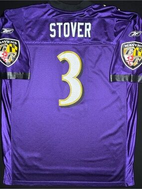 Baltimore Ravens Matt Stover Reebok Football Jersey Size: XL
